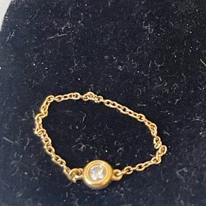 Tiffany & Co Elsa Peretti Diamonds by the yard chain Ring